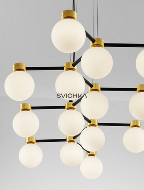 Люстра Nova luce OVALINO 14, Gold/Black