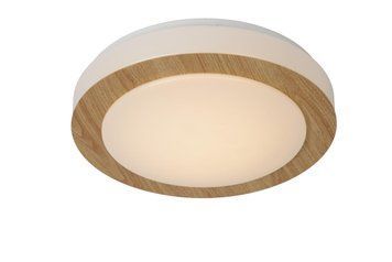 Стельовий світильник для ванної Lucide DIMY &Oslash; 28,6 cm LED Dim. 1x12W 3000K IP21 Light wood, Light wood