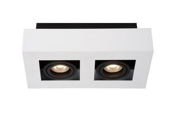 Потолочный точечный светильник Lucide XIRAX LED Dim to warm GU10 2x5W 2200K/3000K White
