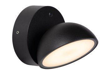 Настінний світильник для дому/вулиці Lucide FINN LED 1x12W 3000K IP54 Day/Night Sensor Black, BLACK, Чорний