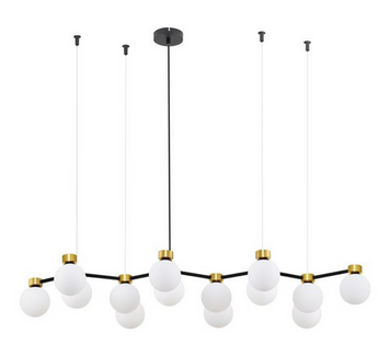 Люстра Nova luce OVALINO 14, Gold/Black