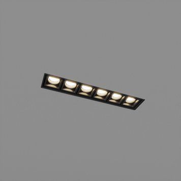 Вбудований світильник Skarlat RSL74146 6&times;2W BK 3000K, Чорний, 15