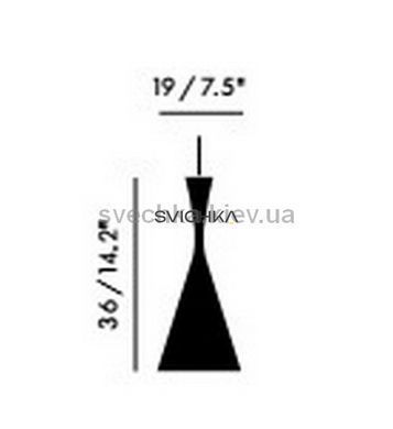 Подвесной светильник Tom Dixon BEAT TALL BLS03WH-PEUM