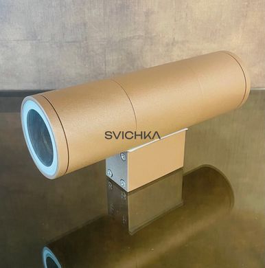 Уличный настенный светильник Ideal Lux GUN AP2 SMALL Coffee 163635