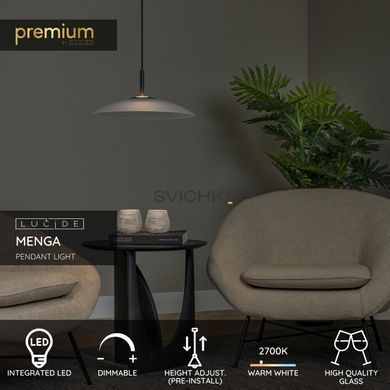 Подвесной светильник Lucide MENGA &Oslash; 40 cm LED Dim. 1x11W 2700K Opal