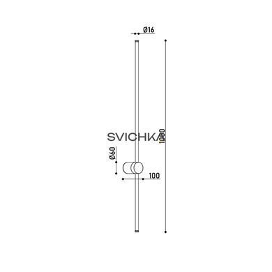 Бра KLOODI DECO WA-STICK 100 BK, Чорний