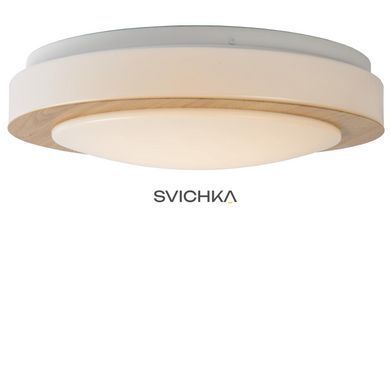 Потолочный светильник для ванной Lucide DIMY &Oslash; 28,6 cm LED Dim. 1x12W 3000K IP21 Light wood