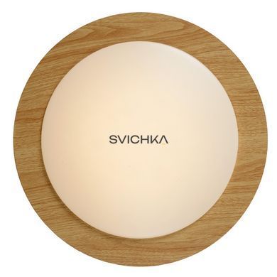 Потолочный светильник для ванной Lucide DIMY &Oslash; 28,6 cm LED Dim. 1x12W 3000K IP21 Light wood