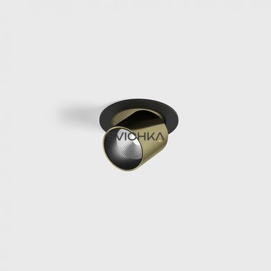 Врізний точковий світильник LTX TUB S OUT 3000K, black/brass