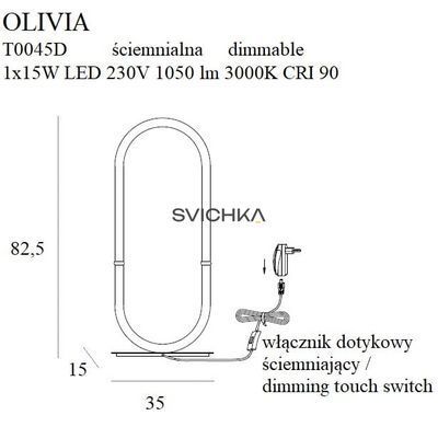 Настільна лампа Maxlight OLIVIA, Gold
