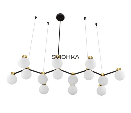 Люстра Nova luce OVALINO 14, Gold/Black
