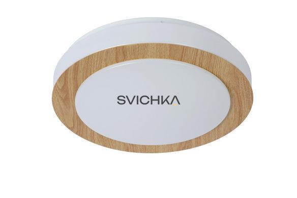 Потолочный светильник для ванной Lucide DIMY &Oslash; 28,6 cm LED Dim. 1x12W 3000K IP21 Light wood