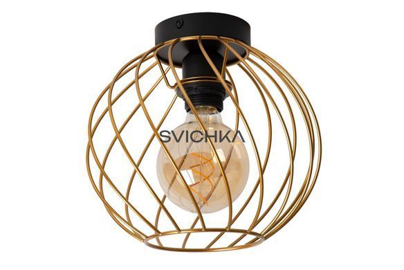 Потолочный светильник Lucide DANZA &Oslash; 25 cm 1xE27 Matt Gold / Brass