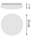Настінно-стельовий світильник Ledvance CEILING ROUND 255 18W 840, White
