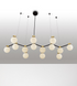 Люстра Nova luce OVALINO 14, Gold/Black