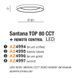 Потолочный светильник Azzardo SANTANA 80 Black