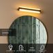 Настінний світильник для ванної Lucide WANDA LED 1x15W 3000K IP44 Transparant, Transparant, Матовий, Матовий