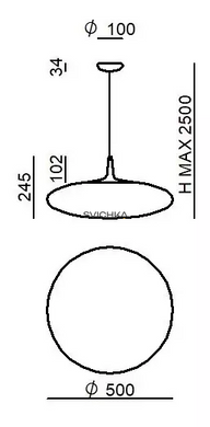 Подвесной светильник Linea Light Squash_P 7627