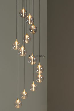 Подвесной светильник Lucide GISELA &Oslash; 61 cm LED Dim. 12x3,5W 2700K Transparant