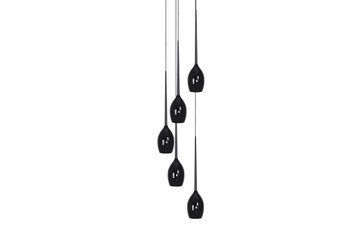 Підвісний світильник Azzardo MD1288A-5BL IZZA 5 pendant black (AZ0312), Чорний, Чорний