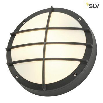 Вуличне бра SLV BULAN GRID 229085, антрацит, Антрацит, Антрацит, Антрацит, Білий