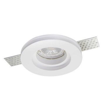 Точковий світильник AZzardo HERA GIPS ROUND S AZ3464, Білий