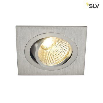 Точковий світильник SLV NEW TRIA LED DL SQUARE SET 113886, Срібний, серебро, Алюміній Мат, Алюміній Мат