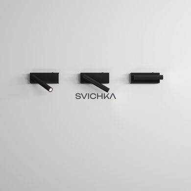 Настінний світильник Skarlat RWLB087 3W BK 3000K, Чорний, 87