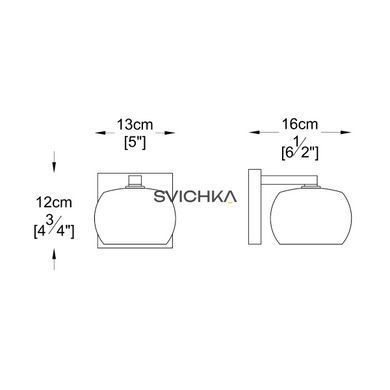 Бра Zuma Line CRYSTAL S, Chrom