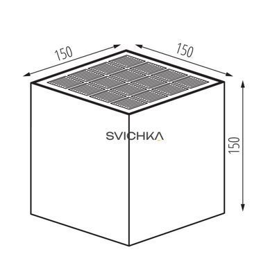 Фасадный светильник на солнечной батарее Kanlux REKA SOLAR15, Graphite