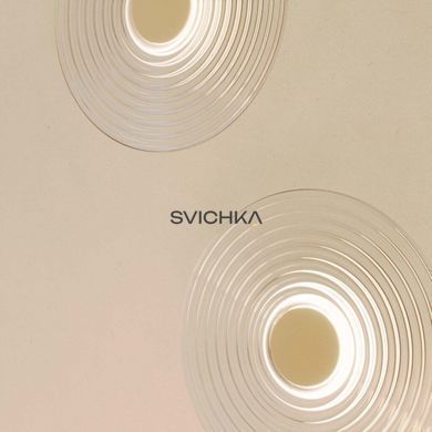 Настінний світильник Aromas Glic, Brass, латунь, Латунь, Прозорий