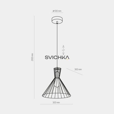 Підвіс SAHARA TK-Lighting 3350 - 3350, Чорний, Золотий