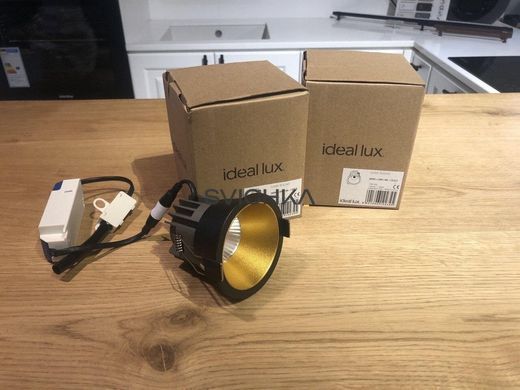 Ideal Lux GAME FI1 ROUND Black & Gold 192345