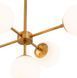 Люстра Eichholtz Lux Chandelier, brass, латунь, Латунь, Белый