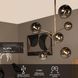 Подвесной светильник Lucide ALARA &Oslash; 72 cm LED G4 6x1,5W 2700K Gold, Gold, Дымчатый