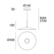 Подвесной светильник Linea Light Poe Plus White