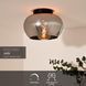 Стельовий світильник Lucide JUDI &Oslash; 30,5 cm 1xE27 Smoke Grey, Smoke Grey, Димчатий, Димчатий