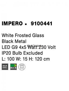 Підвісний світильник Nova luce Impero 4 Black
