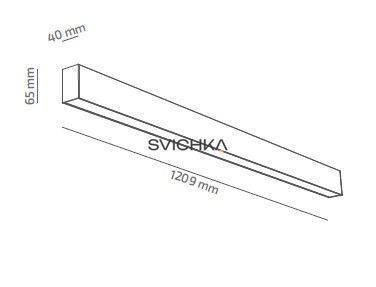 Стельовий світильник Barvanor Integral 1200 мм, 4000K, White