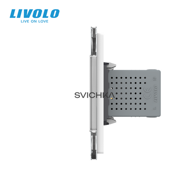 Розетка с заземлением с 2 USB розетками Livolo
