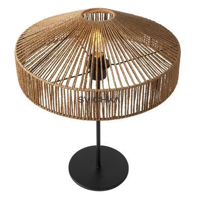 Настільна лампа Lucide YUNKAI &Oslash; 40 cm 1xE27 Natural, Natural, Чорний, Дерево, Дерево