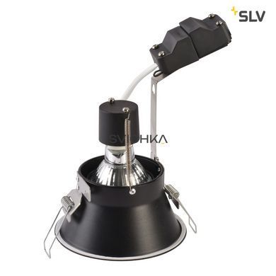 Світильник вбудований SLV HORN-O GU10 113160, Чорний, Чорний, Чорний, Чорний
