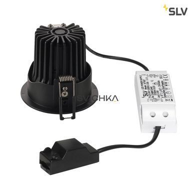 Врізний світильник SLV H-LIGHT, 2700К Black, Чорний, Чорний, Чорний, Чорний