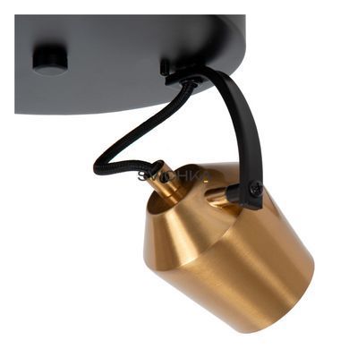 Потолочный точечный светильник Lucide EMILE &Oslash; 20 cm 2xGU10 Matt Gold / Brass