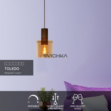 Подвесной светильник Lucide TOLEDO &Oslash; 20 cm 1xE27 Amber