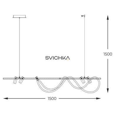 Підвісний світильник Zuma Line Balbo 4L, Black