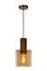 Подвесной светильник Lucide TOLEDO &Oslash; 20 cm 1xE27 Amber, Amber, Янтарный, Янтарный