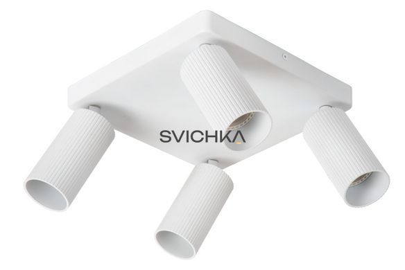 Стельовий точковий світильник Lucide CLUBS 4xGU10 White, WHITE