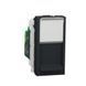 Розетка комп'ютерна RJ45 Schneider Electric Unica New, одинарна категорія 6 STP, 1 модуль, антрацит, Антрацит