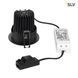Врізний світильник SLV H-LIGHT, 2700К Black, Чорний, Чорний, Чорний, Чорний